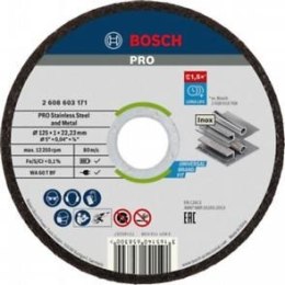 BOSCH TARCZA PŁASKA INOX T1A 125*1.0*22 INOX AND METAL