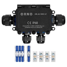 ORNO PUSZKA N/T IP68, 0.5-6.0MM2, 2 DŁA. M20, 1 DŁA. M16 UKŁAD T