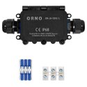 ORNO PUSZKA N/T IP68, 0.5-6.0MM2, 2 DŁAWICE M20
