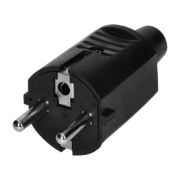 ORNO WTYCZKA 2P+Z UNI-SCHUKO, CZARNY