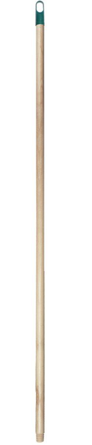 UN KIJ GWINTOWANY DREWNIANY LAKIEROWANY 130CM KOŃCÓWKA CZERWONA