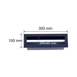 UN KRATKA KOMINKOWA LUFT 100*300MM