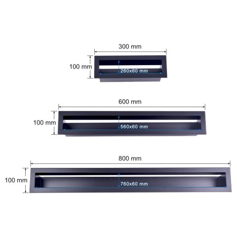 UN KRATKA KOMINKOWA LUFT 100*300MM