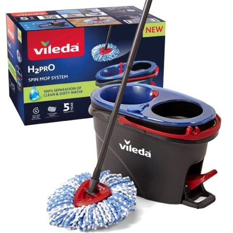 VILEDA VILEDA MOP H2PRO BOX, MOP+WIADRO+WYCISKACZ