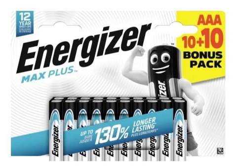ENERGIZER BATERIA ENERGIZER MAX PLUS AAA LR03 10+10 SZT.