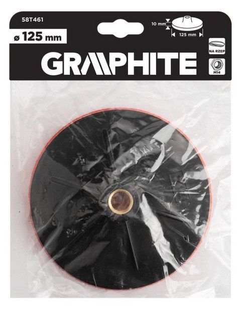 GRAPHITE TARCZA Z RZEPEM 125*10MM M14