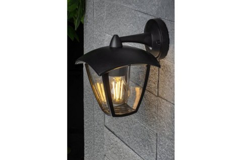 GTV LAMPA OGRODOWA MARINA-AD KINKIET PROSTY DOLNY, CZARNA
