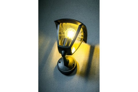 GTV LAMPA OGRODOWA MARINA-AU KINKIET PROSTY GÓRNY, CZARNA