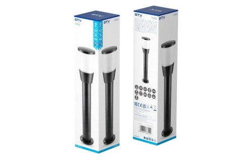 GTV LAMPA OGRODOWA TORO-P 50 SŁUPEK CZARNA