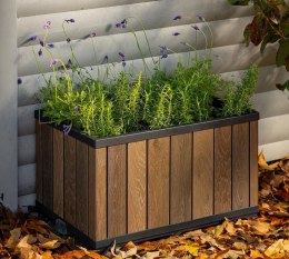 KETER DONICA PROSTOKĄTNA KETER PLANTER DECOCOAT WALNUT