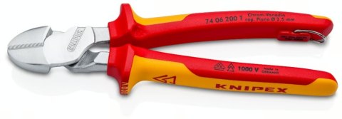 KNIPEX SZCZYPCE TNĄCE BOCZNE VDE O ZWIĘKSZONYM PRZEŁOŻENIU 200MM