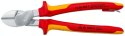KNIPEX SZCZYPCE TNĄCE BOCZNE VDE O ZWIĘKSZONYM PRZEŁOŻENIU 200MM