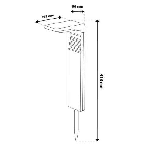 LUMILED LAMPA SOLARNA SŁUPEK WBIJANY HORIUS 4000K