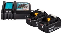 MAKITA ZESTAW ZASILAJĄCY 18V LXT 2*5.0AH + DC18RC BL1850