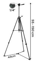 NEO STATYW STALOWY 1.5M 1/4'