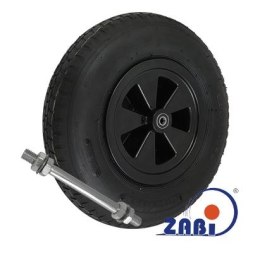 ZABI KOŁO PNEUMATYCZNE 400MM 2PR Z OŚKĄ 400X2TŁ/12