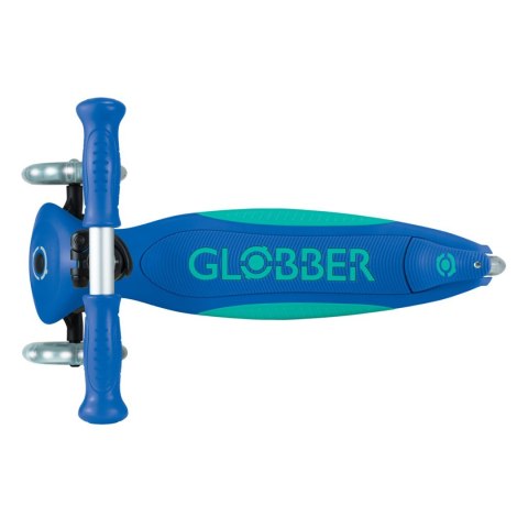 Globber Primo Foldable Plus Lights Dzieci Klasyczna hulajnoga Niebieski, Granatowy (marynarski)