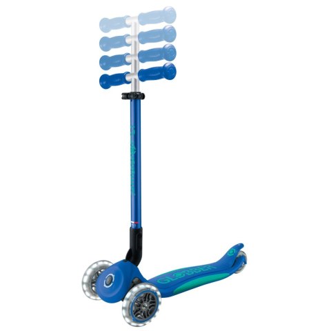 Globber Primo Foldable Plus Lights Dzieci Klasyczna hulajnoga Niebieski, Granatowy (marynarski)