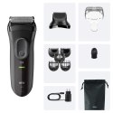 Braun 3000BT Bateria 5 7 mm Mokry & Suchy Czarny, Szary