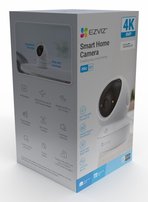 EZVIZ H6c G1 4K Kulisty Kamera bezpieczeństwa IP Wewnętrzna 3840 x 2160 px Sufit/ściana/biurko