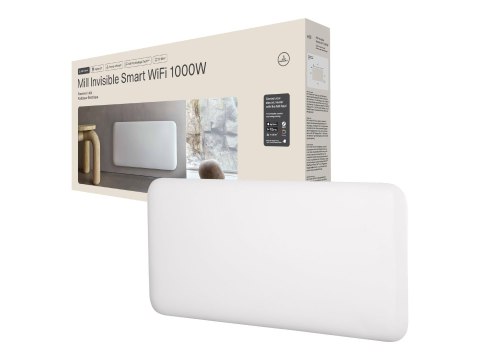 Mill Niewidoczny inteligentny grzejnik WiFi marki Mill | PA1000WIFI4 | Grzejnik panelowy | 1000 W | Przeznaczony do pomieszczeń o pow