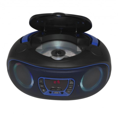 Przenośny odtwarzacz CD Denver TCL-212BT BLUE cd Czarny, Niebieski
