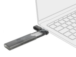 DeLOCK Obudowa zewnętrzna USB Type-C na M.2 NVMe PCIe lub SATA SSD - Beznarzędziowa