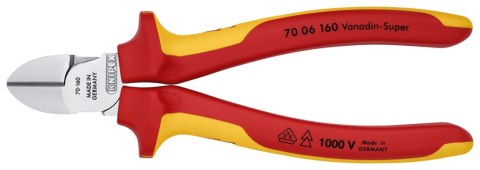 KNIPEX SZCZYPCE TNĄCE BOCZNE IZOLOWANE 160MM