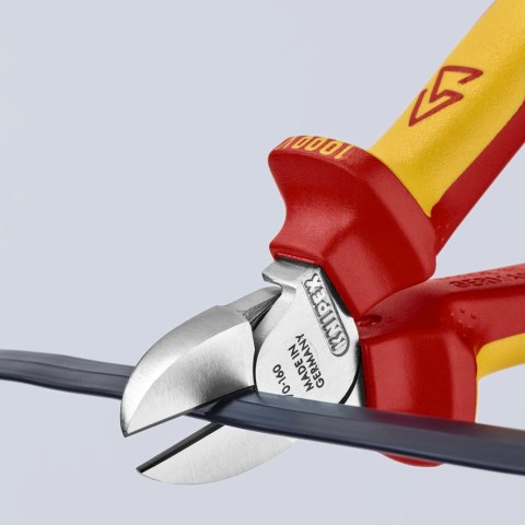 KNIPEX SZCZYPCE TNĄCE BOCZNE IZOLOWANE 160MM