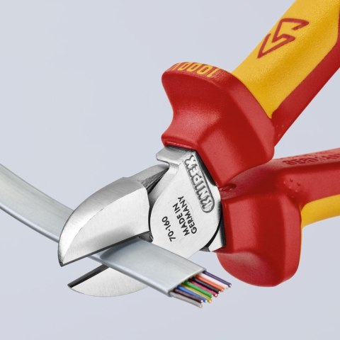 KNIPEX SZCZYPCE TNĄCE BOCZNE IZOLOWANE 160MM