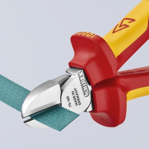 KNIPEX SZCZYPCE TNĄCE BOCZNE IZOLOWANE 160MM