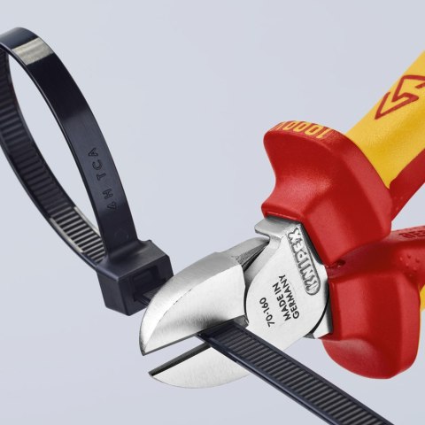KNIPEX SZCZYPCE TNĄCE BOCZNE IZOLOWANE 160MM