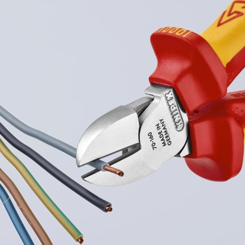 KNIPEX SZCZYPCE TNĄCE BOCZNE IZOLOWANE 160MM