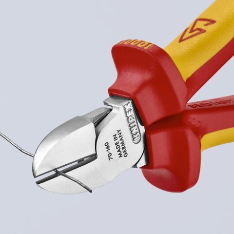 KNIPEX SZCZYPCE TNĄCE BOCZNE IZOLOWANE 160MM