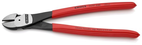 KNIPEX SZCZYPCE TNĄCE BOCZNE O ZWIĘKSZONYM PRZEŁOŻENIU 250MM