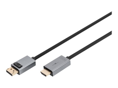 Digitus Adapter kabel DisplayPort na HDMI Typ A 4K Digitus 1.8 m DB-340202-018-S czarny