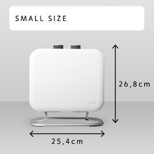 Mill Mill | Grzejnik | CUS1800MECWA | Grzejnik z wentylatorem | 1800 W | Liczba stopni mocy: 2 | Przeznaczony do pomieszczeń o powier