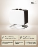 Mill Mill | Grzejnik | CUS1800MECWA | Grzejnik z wentylatorem | 1800 W | Liczba stopni mocy: 2 | Przeznaczony do pomieszczeń o powier