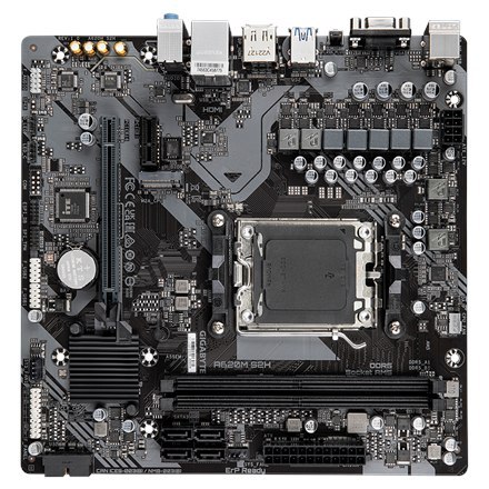 Gigabyte Gigabyte | A620M S2H 1.0 M/B | Rodzina procesorów AMD | Gniazdo procesora AM5 | DDR5 DIMM | Gniazda pamięci 2 | Obsługiwane inte