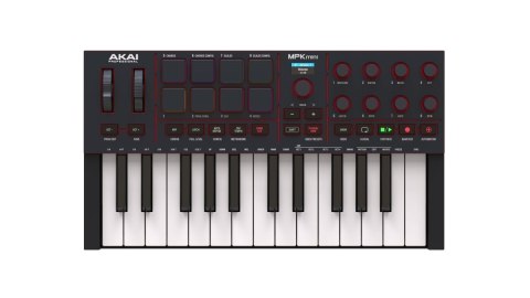 AKAI MPK Mini MK4 - kontroler MIDI / klawiatura sterująca, czarna