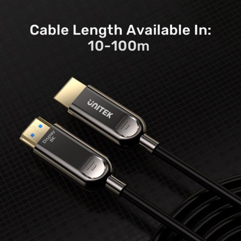 UNITEK C11085GY01-70M kabel HDMI HDMI Typu A (Standard) Czarny