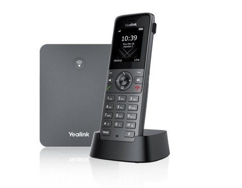 Yealink W73P Bezprzewodowy Telefon IP Mobilny Szary 1,8 Calowy Wyświetlacz 100 Pozycji Książki Telefonicznej