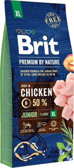 Brit BRIT PREMIUM BY NATURE Junior XL- sucha karma dla szczeniąt ras dużych - 15 kg