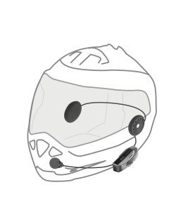 INTERPHONE Interkom motocyklowy INTERPHONE U-COM 6R, komplet na 1 kask