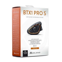MIDLAND Interkom motocyklowy Midland BTX1 PRO S-SINGLE na 1 kask