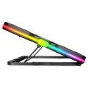 RAMPAGE GAMINGOWA PODSTAWKA CHŁODZĄCA POD LAPTOP GLACIER czarna