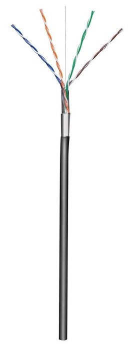 TECHLY Kabel skrętka Cat5e FTP drut 305 m CCA czarny zew. ITP8-RIS-0305LO