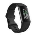 Lokalizator aktywności Fitbit Charge 6 z silikonowym uendelighedsband, obsydian, Bluetooth, NFC, 37.64 g