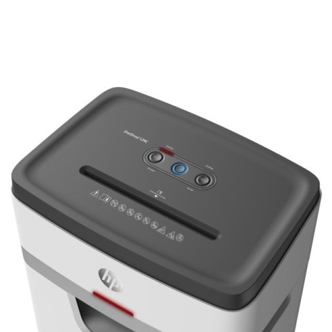 Niszczarka HP ONESHRED 12MC, mikrościnki, P-5, 12 kart., 25l, jasnoszara