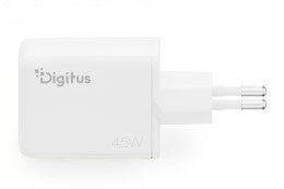 Digitus Digitus Ładowarka GaN 45W USB-C + USB-A DA-10302 biała